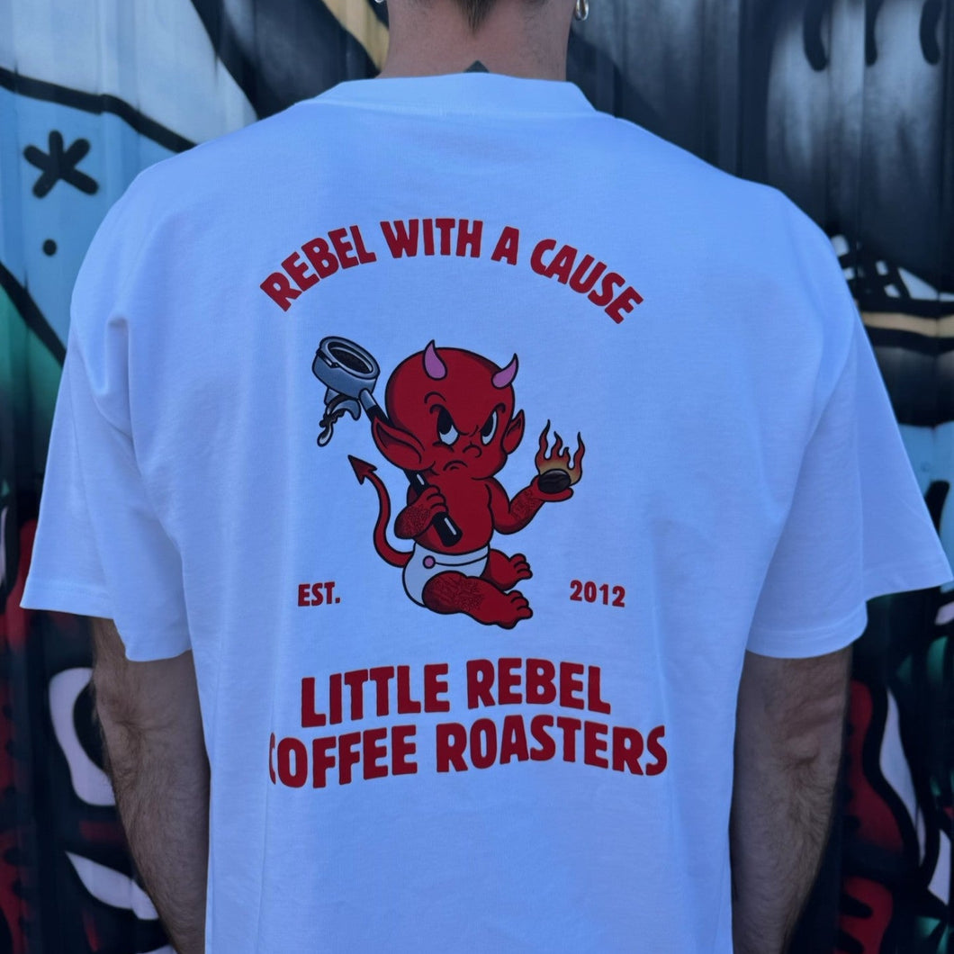 Rebel Devil Tee - White